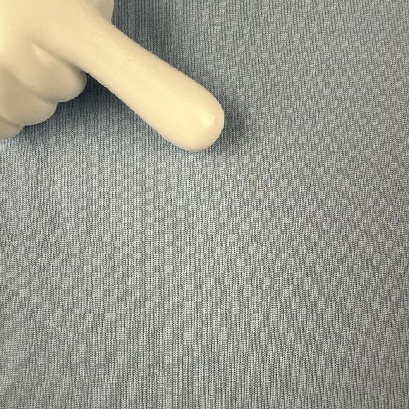 Flaw* TRAVIS MATHEW Men's XL Blue Pocket Short‎ Sleeve Polo Solid Golf Shirt - Picture 4 of 11